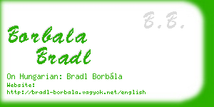 borbala bradl business card